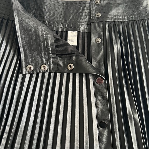 Ramy Brook Anya Mini Vegan Leather Skirt in Black Size 4 - Picture 14 of 15